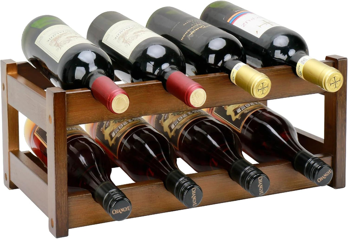 Botellero de Bambú de 3 Niveles – Capacidad para 12 Botellas