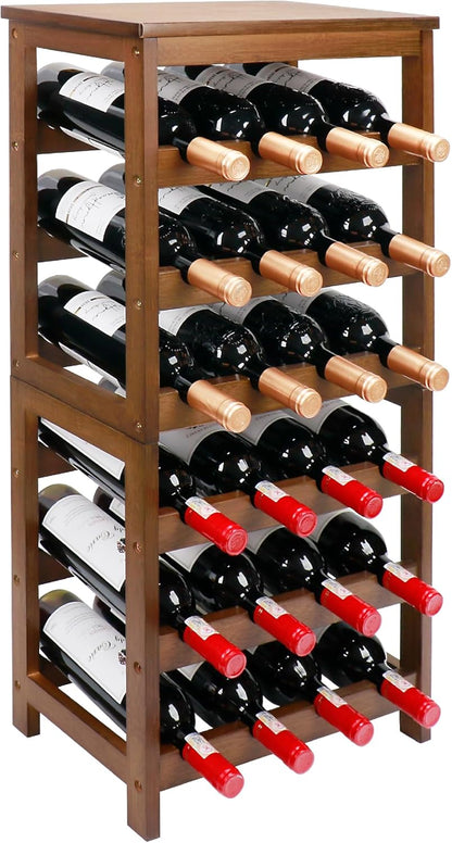 Botellero de Bambú de 3 Niveles – Capacidad para 12 Botellas