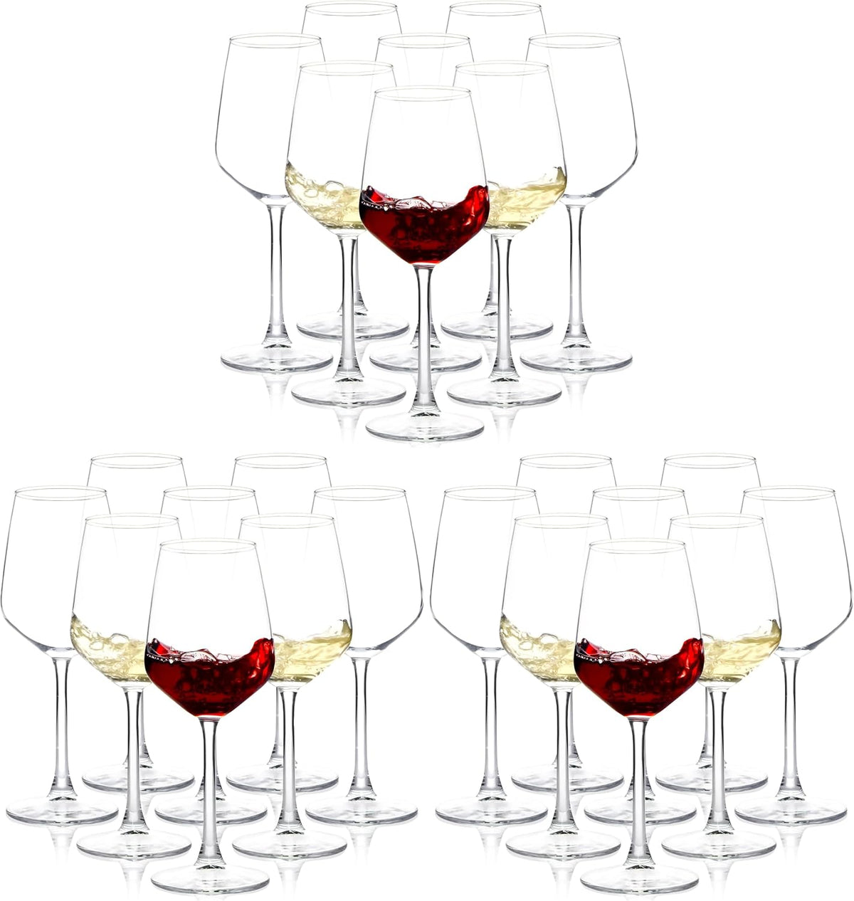 Set de 12 Copas de Vino de Tallo Largo – Ideal para Cenas y Eventos
