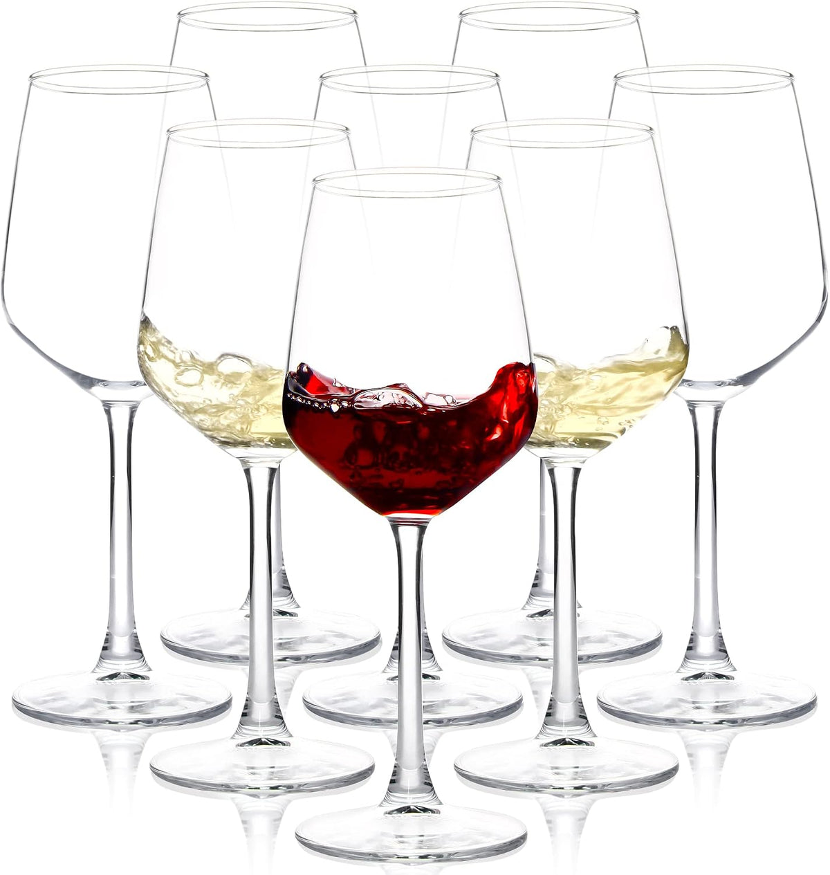 Set de 12 Copas de Vino de Tallo Largo – Ideal para Cenas y Eventos