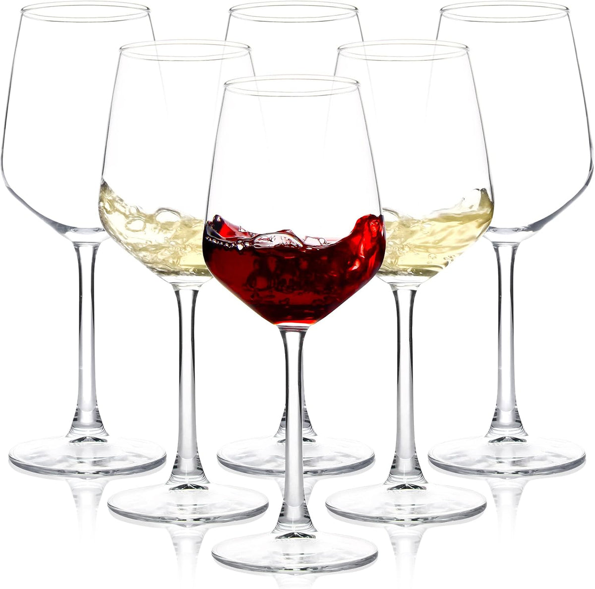 Set de 12 Copas de Vino de Tallo Largo – Ideal para Cenas y Eventos