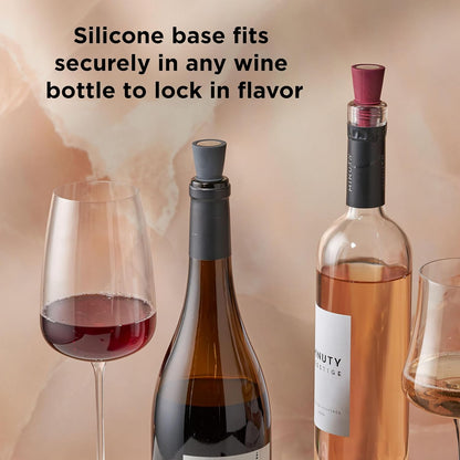 Set de 4 Tapones Herméticos para Vino – Conserva la Frescura por Más Tiempo