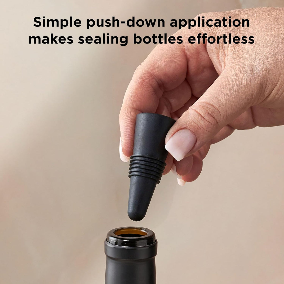 Set de 4 Tapones Herméticos para Vino – Conserva la Frescura por Más Tiempo